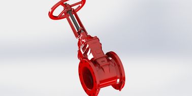 적색 탄력적인 좌석 UL FM 게이트 밸브 플랜지 구간 연결 가능