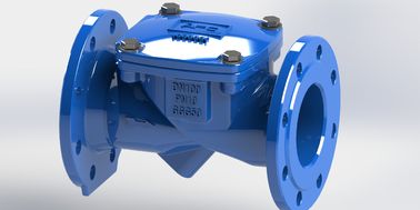 물 ISO 인증 스윙 플렉스 체크 밸브, 연성 철 바디 재질, 온도 범위 0-80°C