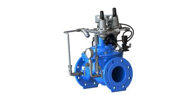 블루 RAL 5005 NSF61 SS304 내부 부품과 EPDM 시트와 함께 물 제어 밸브