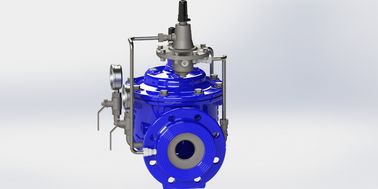 블루 Ral5005 흐름 조절 밸브 최대 압력 PN16