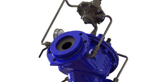 기압적으로 작동하는 흐름 제어 밸브 EN1074-5 표준과 0-80도 파렌헤이트 온도 범위