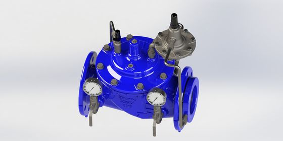 0-80°F 온도 범위 및 EN1074-5 표준을 충족하는 EPDM 씰 및 덕타일 주철 제어 파이프가 있는 수동 유량 제어 밸브