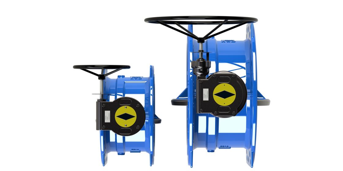 산업용 연성철 본체 및 수동 조작용 0-2.5MPa 압력 범위 이중 편심 버터플라이 밸브